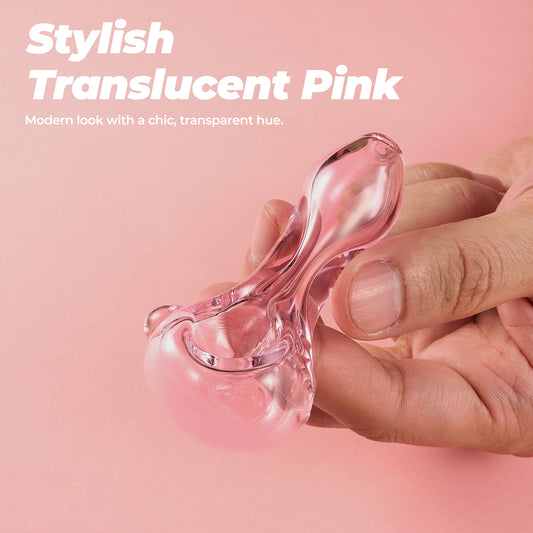 Pink Mini Glass Pipe – Elegant & Portable