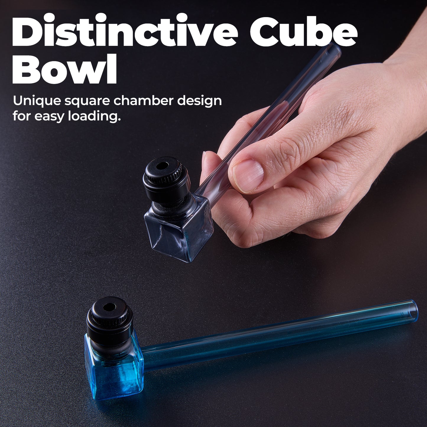 Mini Metal & Glass Pipe – Easy to Clean