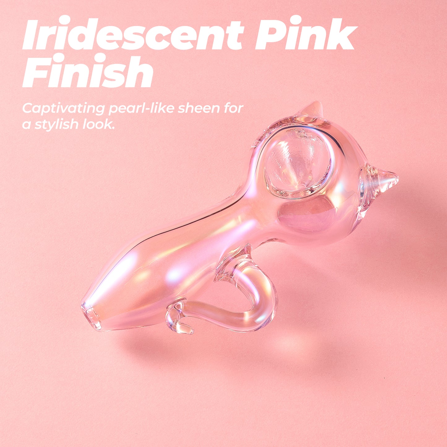 Pink Cat Paw Glass Pipe – Stylish & Fun