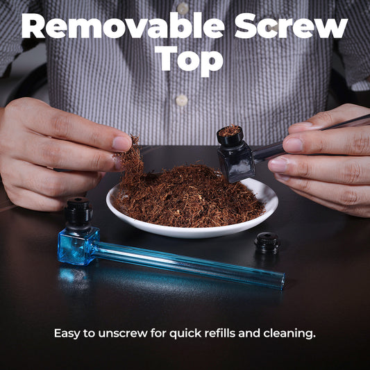Mini Metal & Glass Pipe – Easy to Clean
