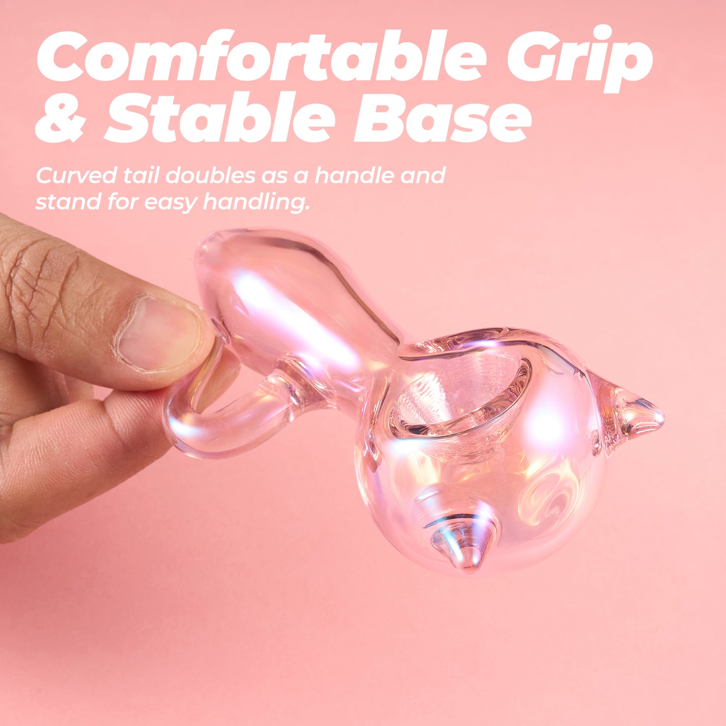Pink Cat Paw Glass Pipe – Stylish & Fun