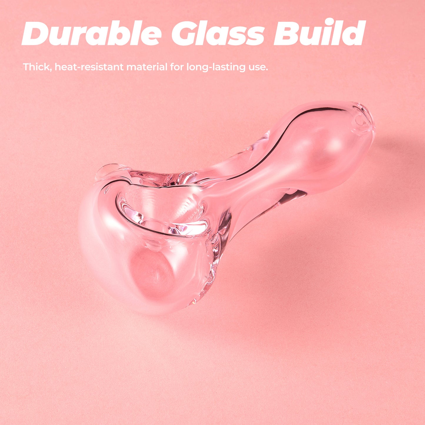 Pink Mini Glass Pipe – Elegant & Portable