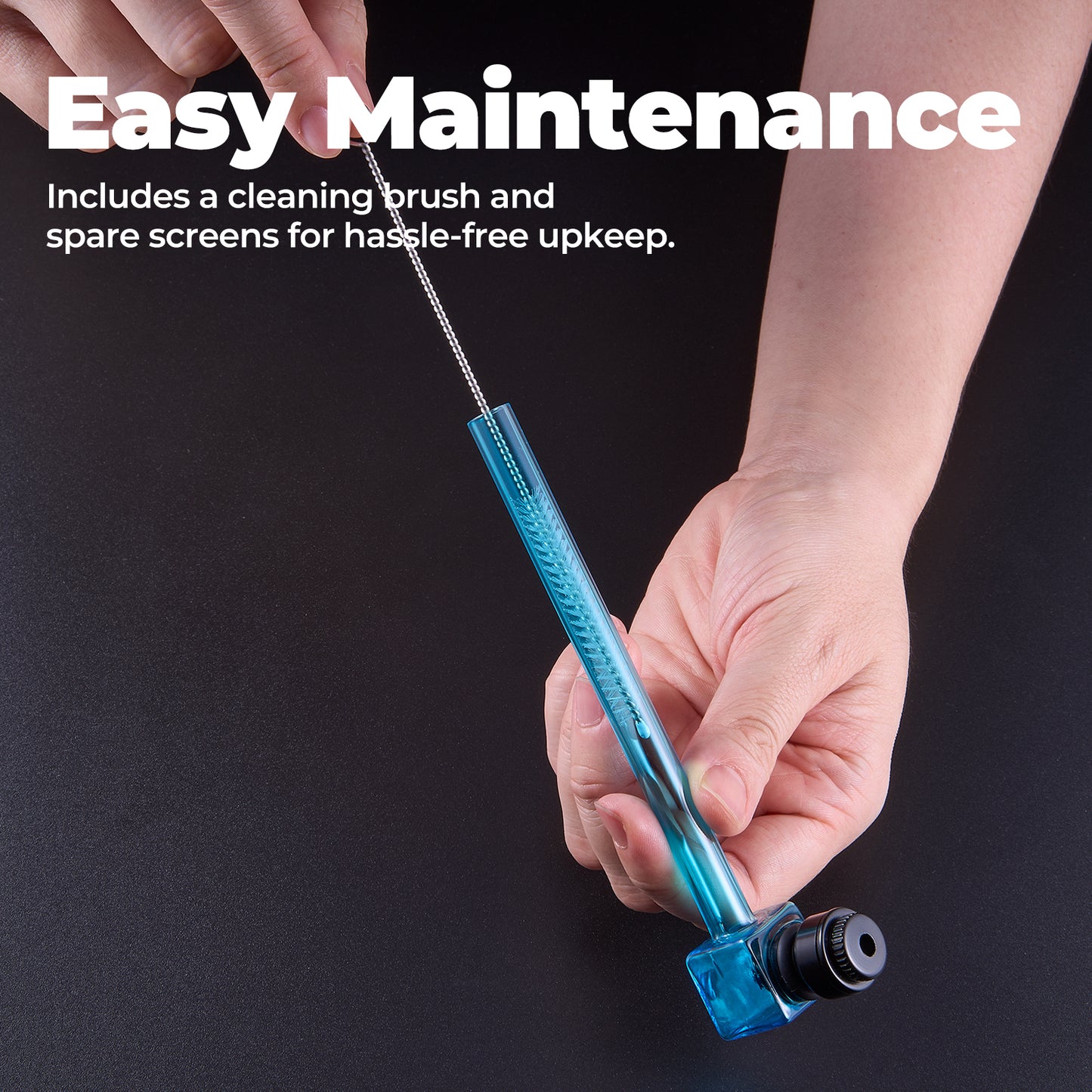 Mini Metal & Glass Pipe – Easy to Clean