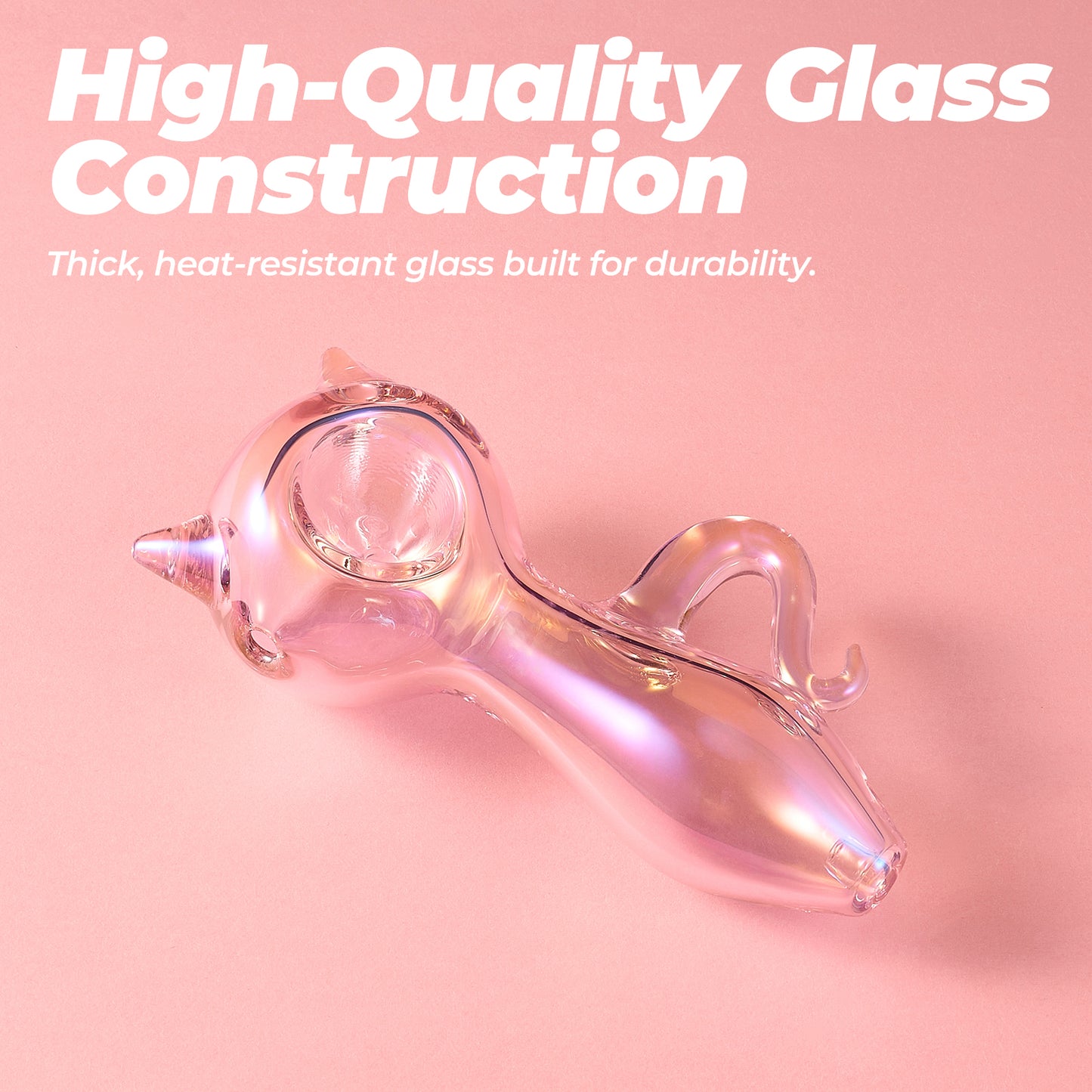 Pink Cat Paw Glass Pipe – Stylish & Fun