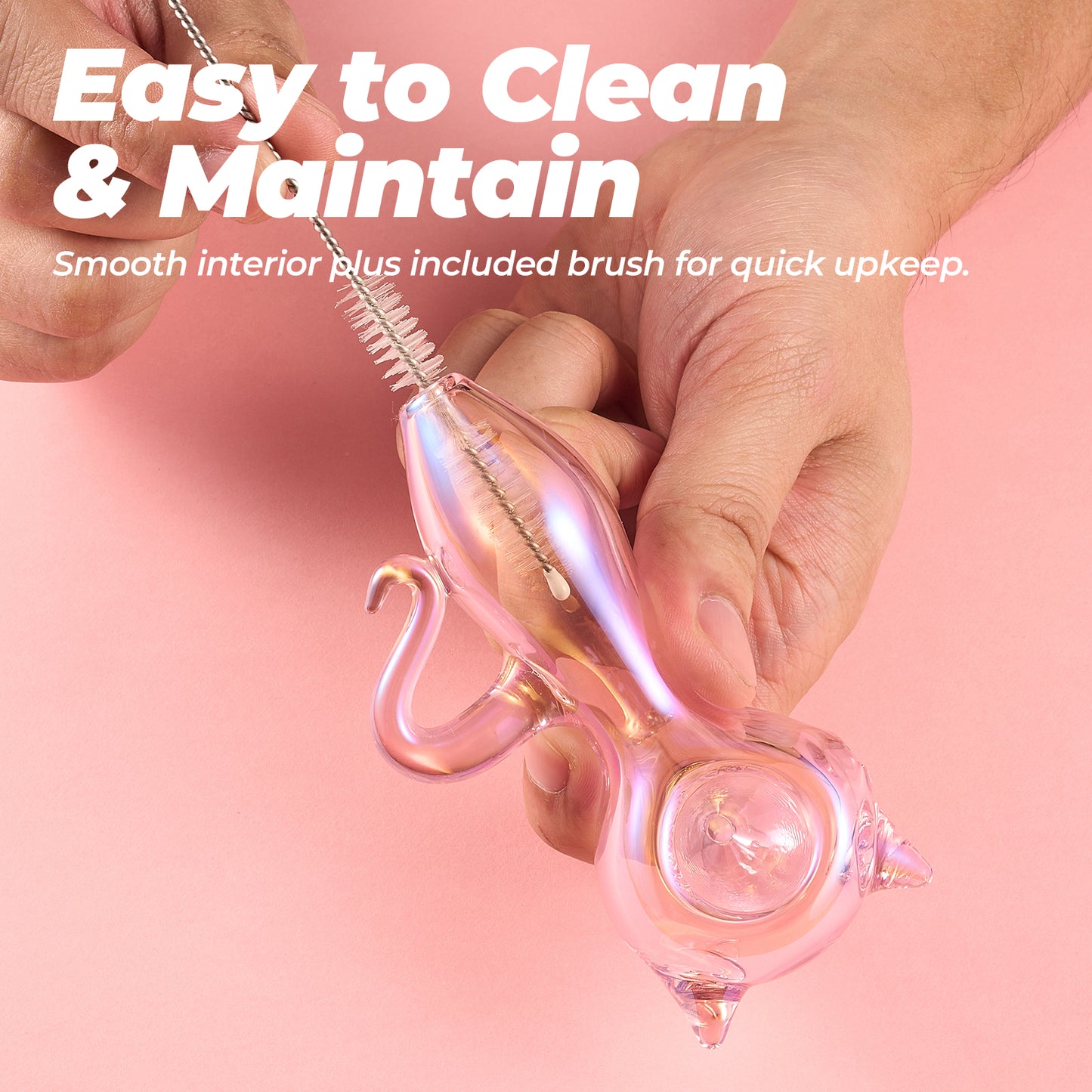 Pink Cat Paw Glass Pipe – Stylish & Fun