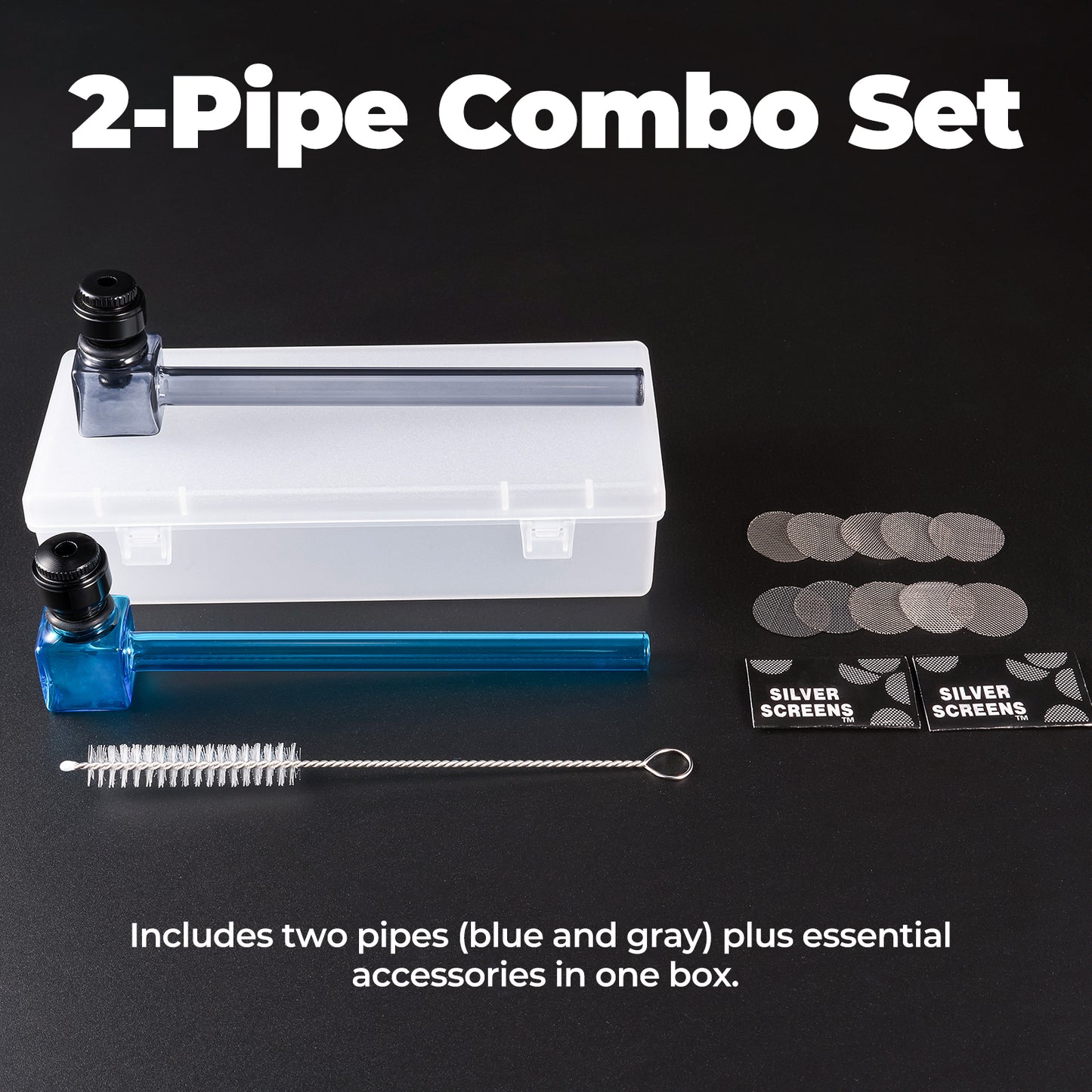 Mini Metal & Glass Pipe – Easy to Clean