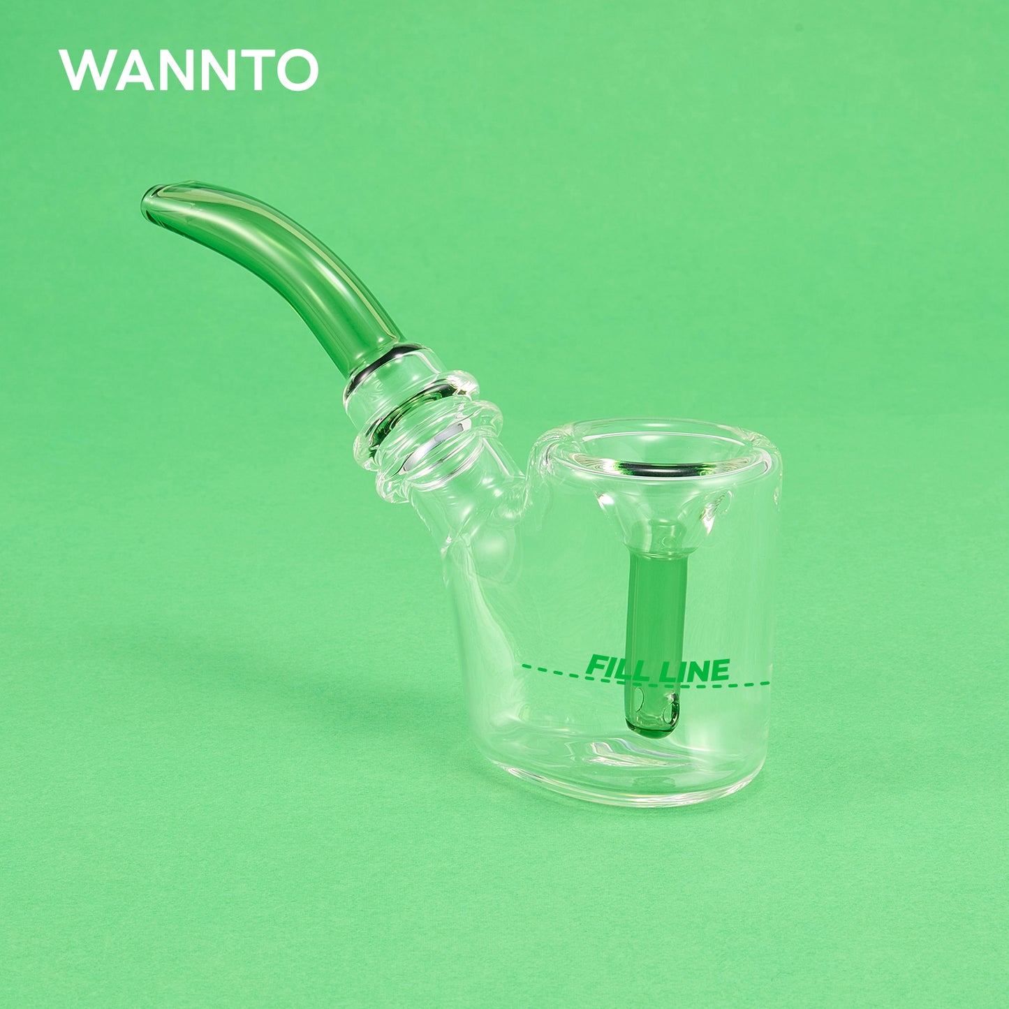 WANNTO Artisan 2-in-1 Glass Bubbler Pipe