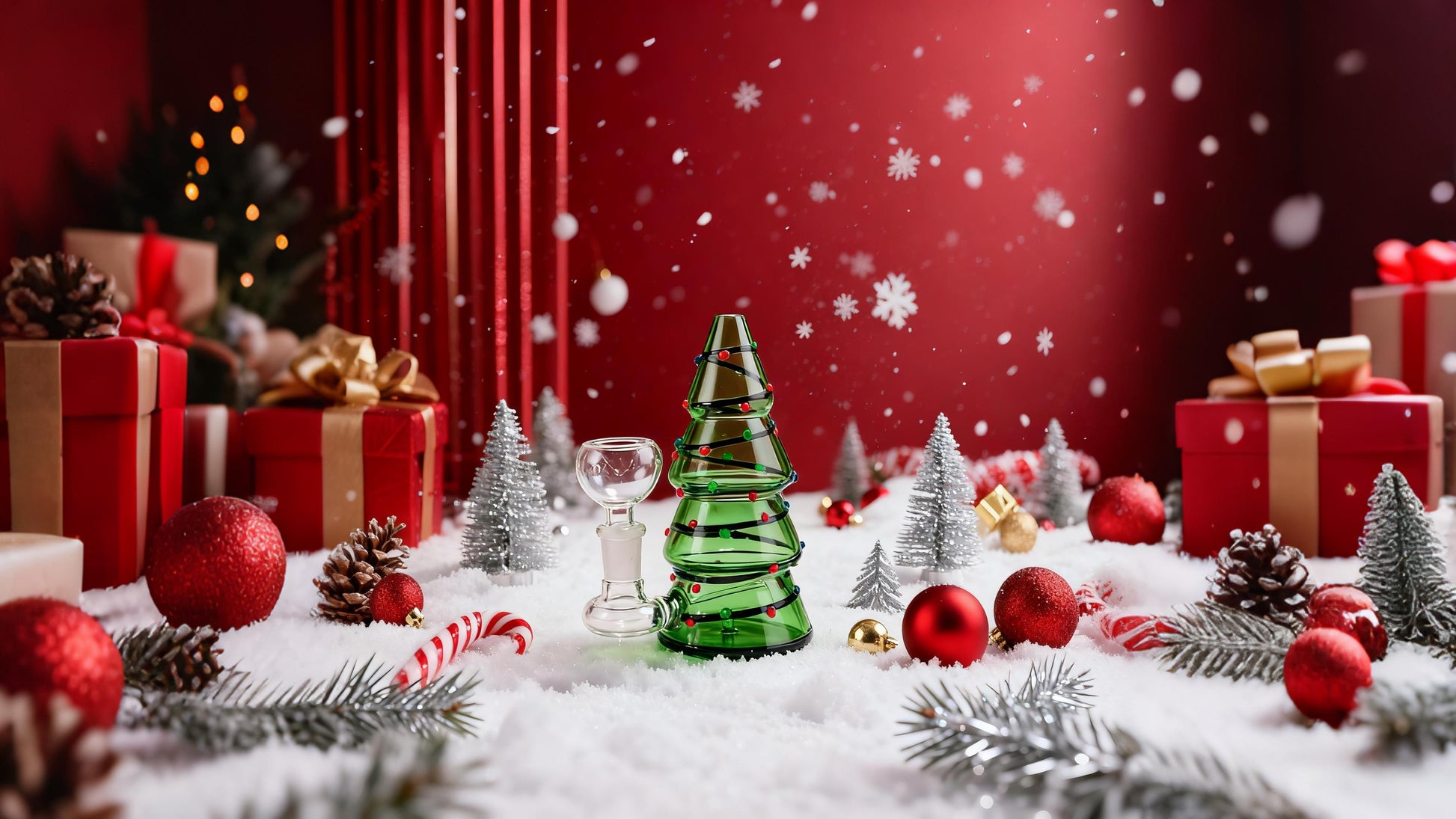 Christmas Tree Mini Bong