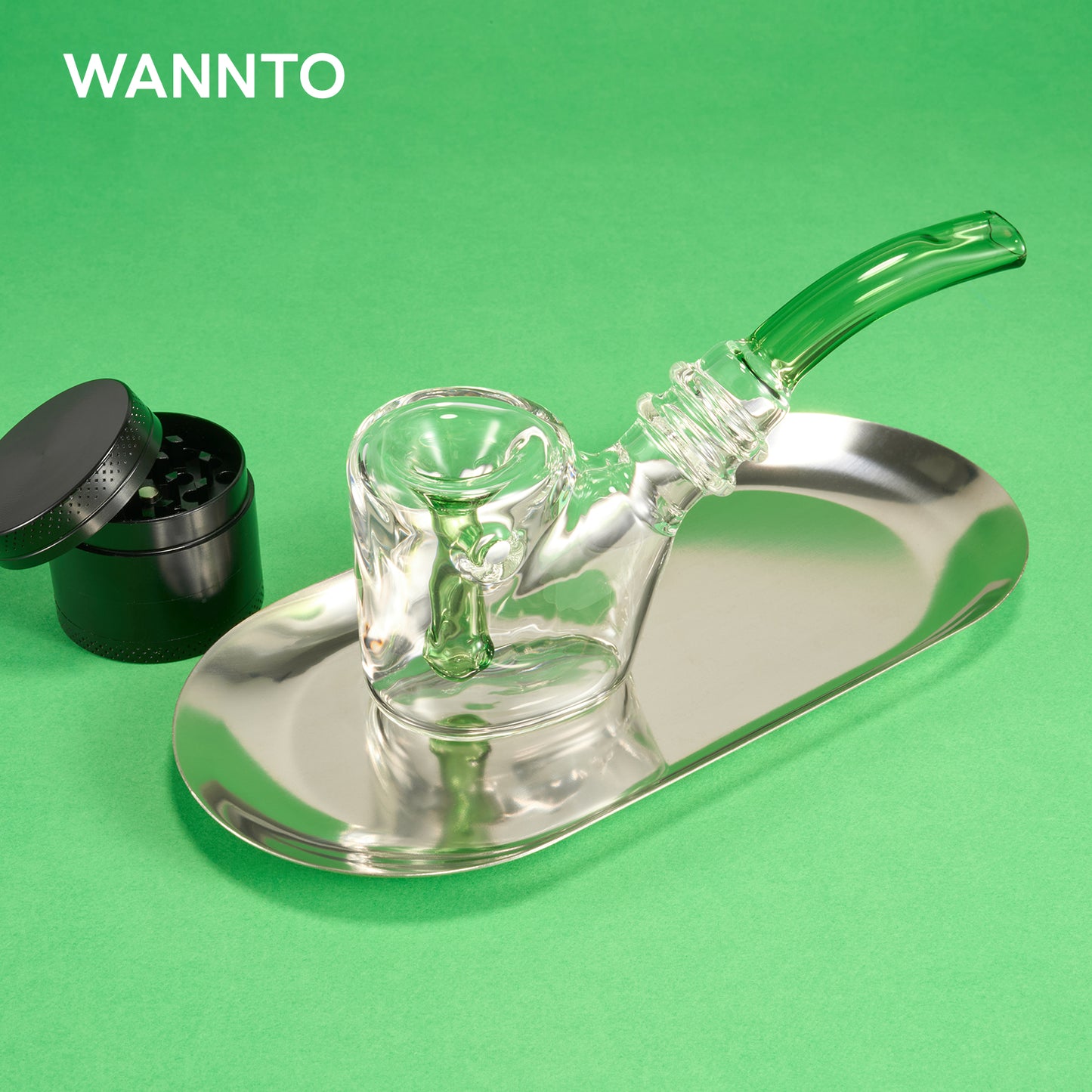 WANNTO Artisan 2-in-1 Glass Bubbler Pipe